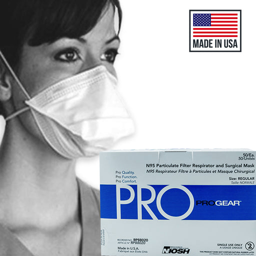 ProGear® NIOSH N95 Particulate Filter Respirator and Surgical Mask