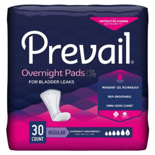 Prevail® Overnight Bladder Control Pad - Heavy Absorbency / 16" Length