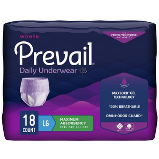 Prevail® Daily Pull On - Female, Heavy Absorbency - Large (38-50", 170-260 lbs)