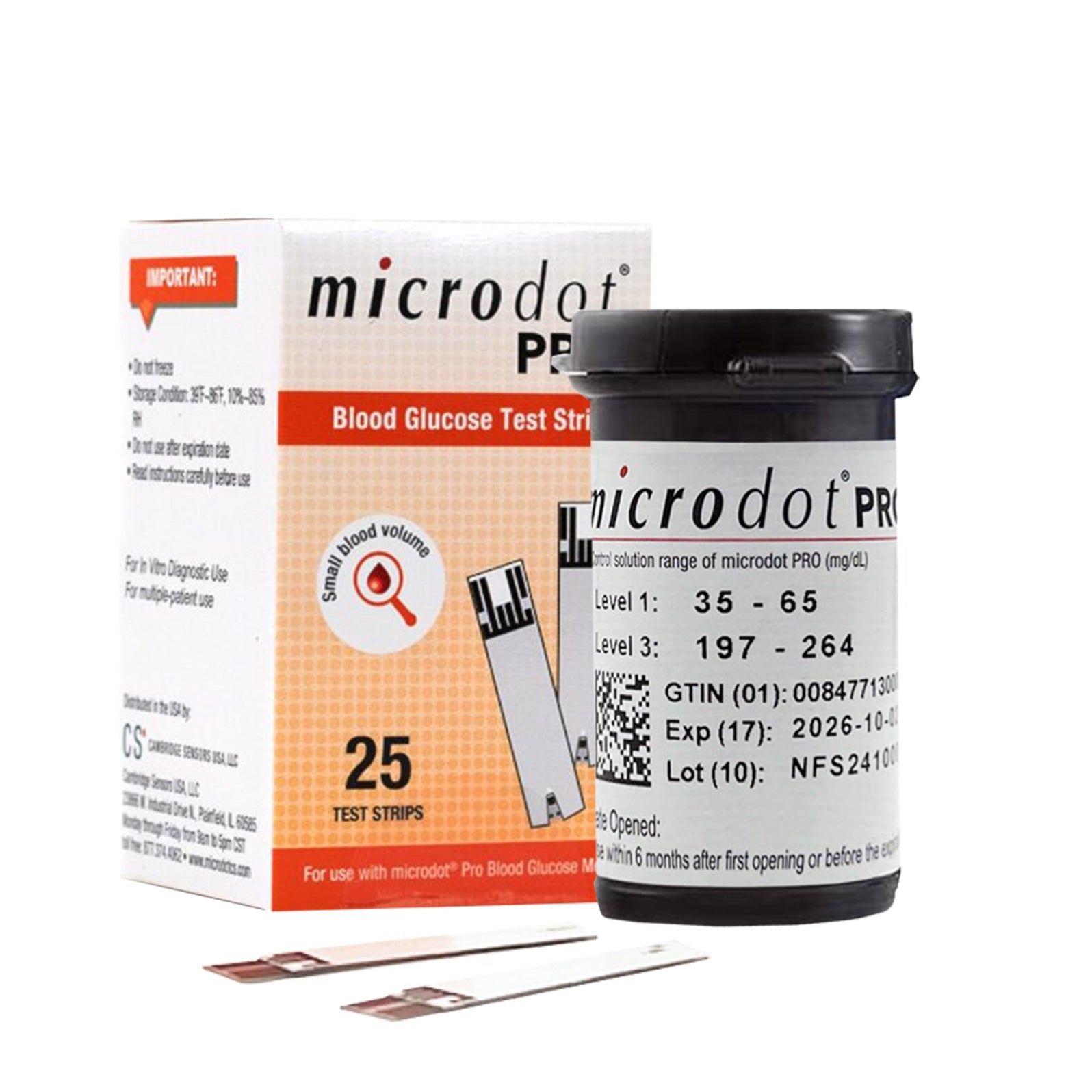 microdot® PRO Glucometer Test Strips — Horizon Medical Products