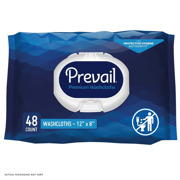 Prevail® Personal Cleansing Wipe - 12" x 8", Scented / Soft Pack