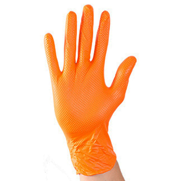 Aurelia® Ignite™ Heavy-Duty Orange  Nitrile Gloves