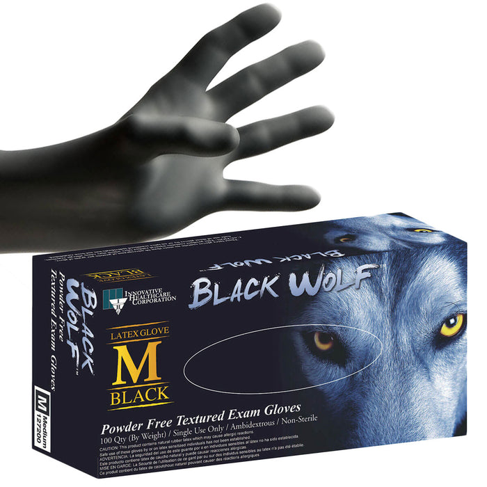 BLACK WOLF™ Latex Exam Gloves