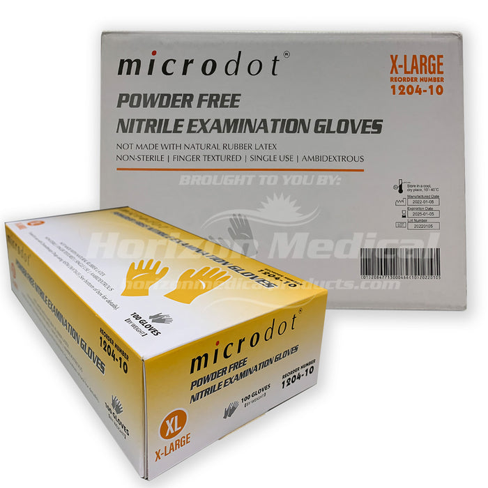 Microdot® Blue Nitrile Exam Gloves