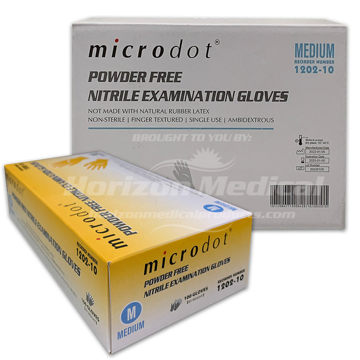 Microdot® Blue Nitrile Exam Gloves