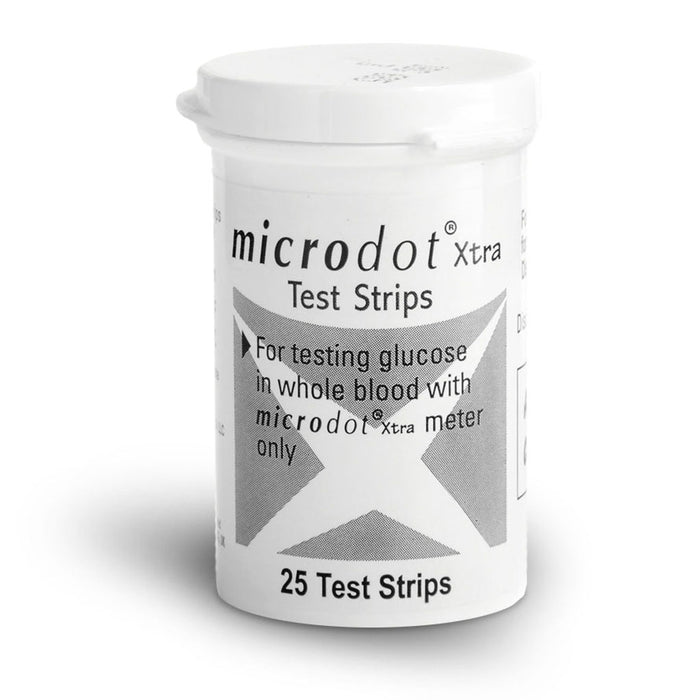 Microdot® Xtra Glucometer Test Strips