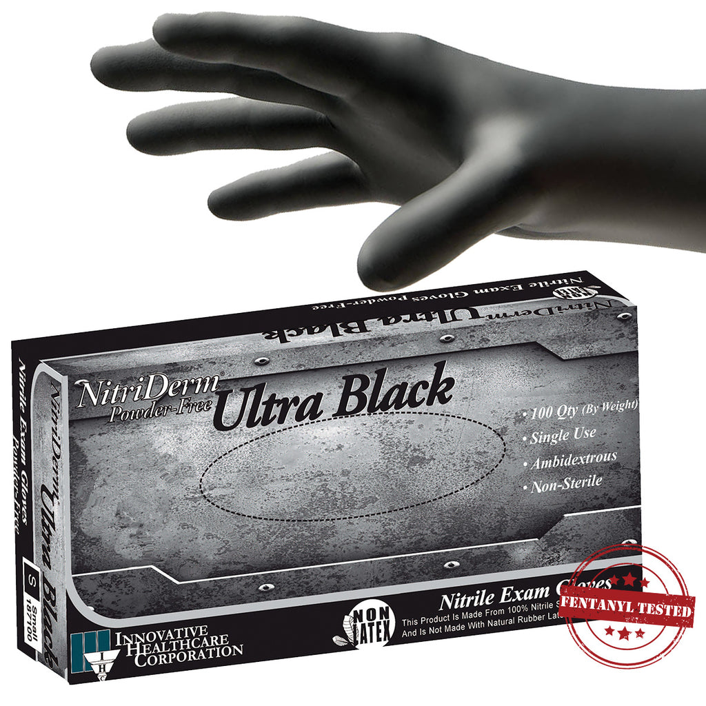 NitriDerm® Ultra Black Nitrile Exam Gloves — Horizon Medical Products